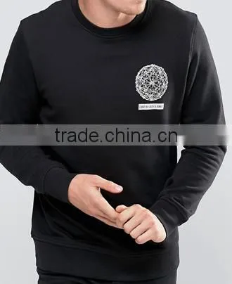 Crew Neck Sweat with Front and Back Print