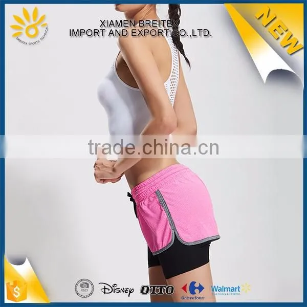 Good quality custom outdoor breathable women sexy running mesh top