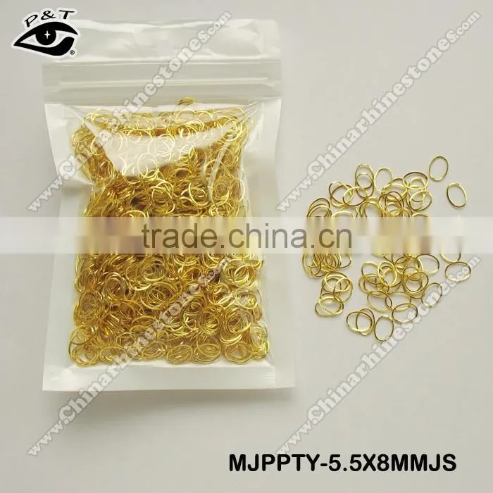 5.5x8mm tiny oval hole studs for nail art