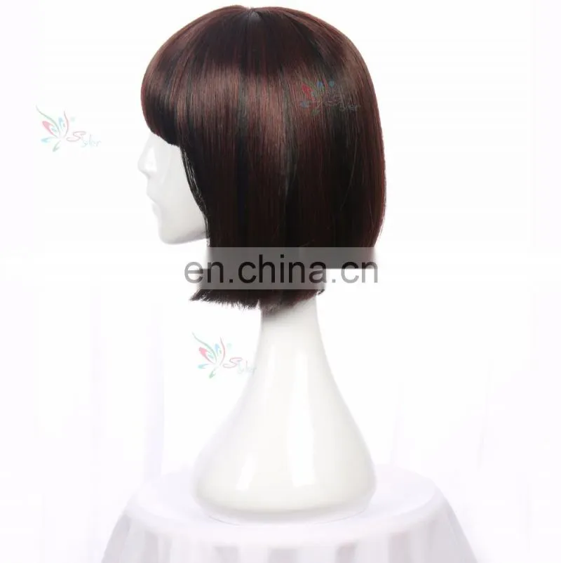 Styler Brand sexy ladies cosplay party wigs for sale brown color short bob wig