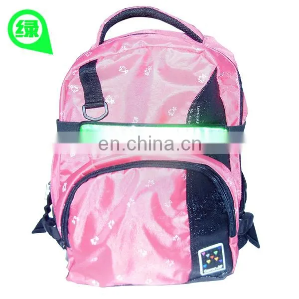 Cool belt for bag adjustable glowing backpack straps safety reflective backpack straps