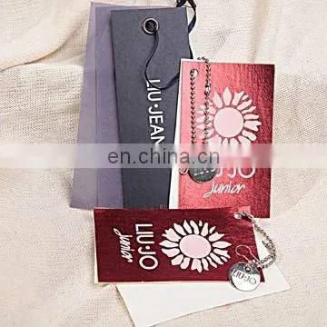 custom one stop design and produce garment label hang tag accessories