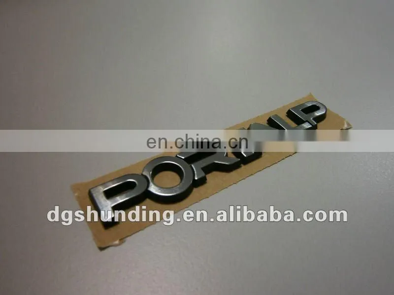 China Factory Cheap dongguan high quality 3d car sticker with chromed color