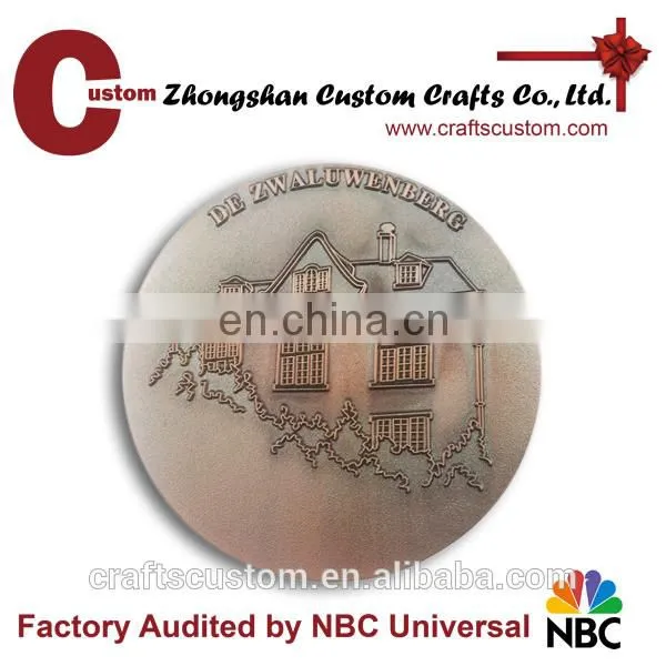Promotional gifts expert factory custom 3D design logo antique replica metal coin