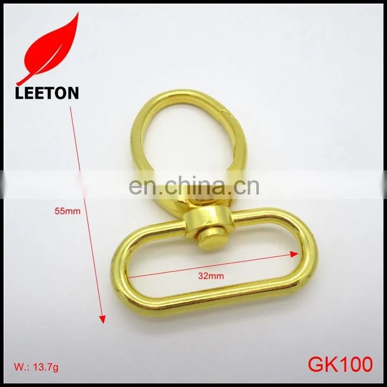 Factory supply 1.25inch Gold swivel snap hook for handbag