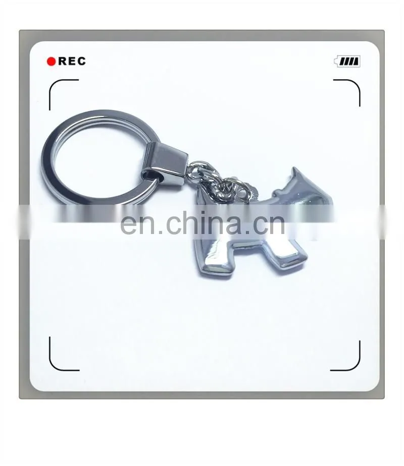 Wholesale fashion dog shaped metal keychain