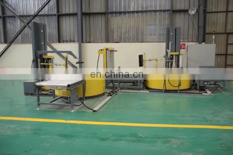 Automatic Film Pallet packing and wrapping Machine/Automatic turntable pallet stretch packer/wrapper