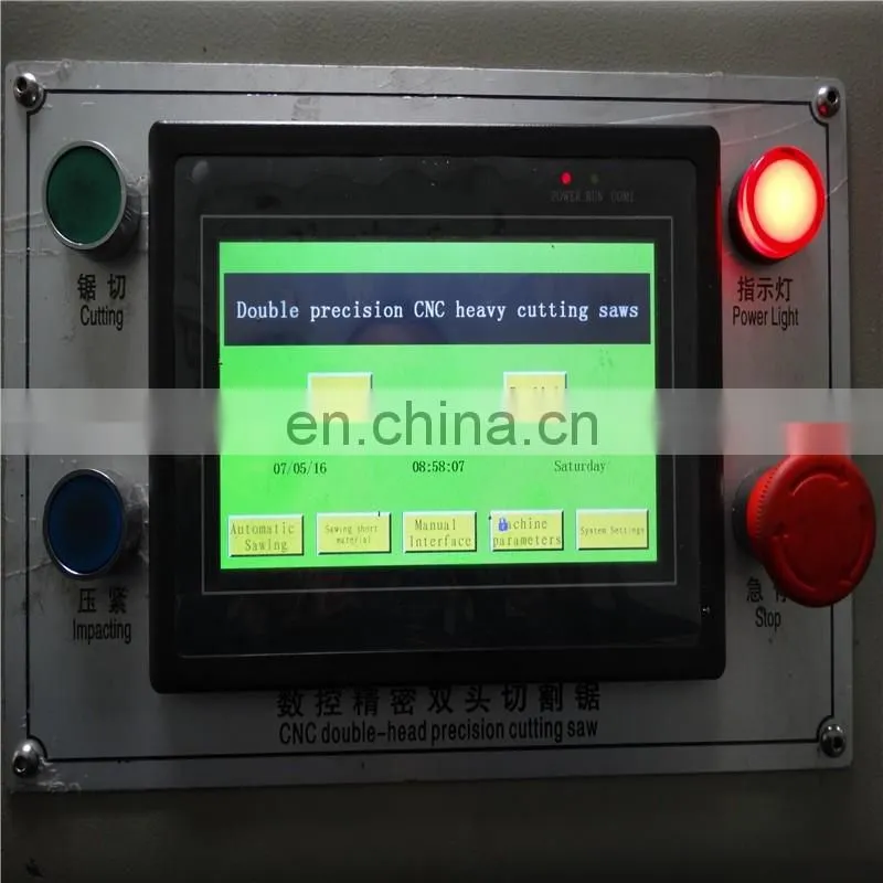 cut-off saw/Aluminum and plastic profiles clamping and cutting /Double head cutting saw for plastic profile