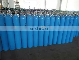 ISO9809 standard oxygen gas bottle with valve