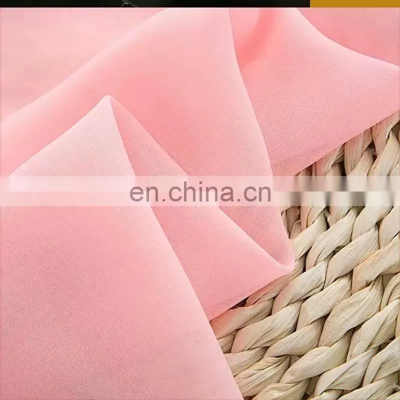 China supplier 100% polyester woven chiffon fabric for woman dress