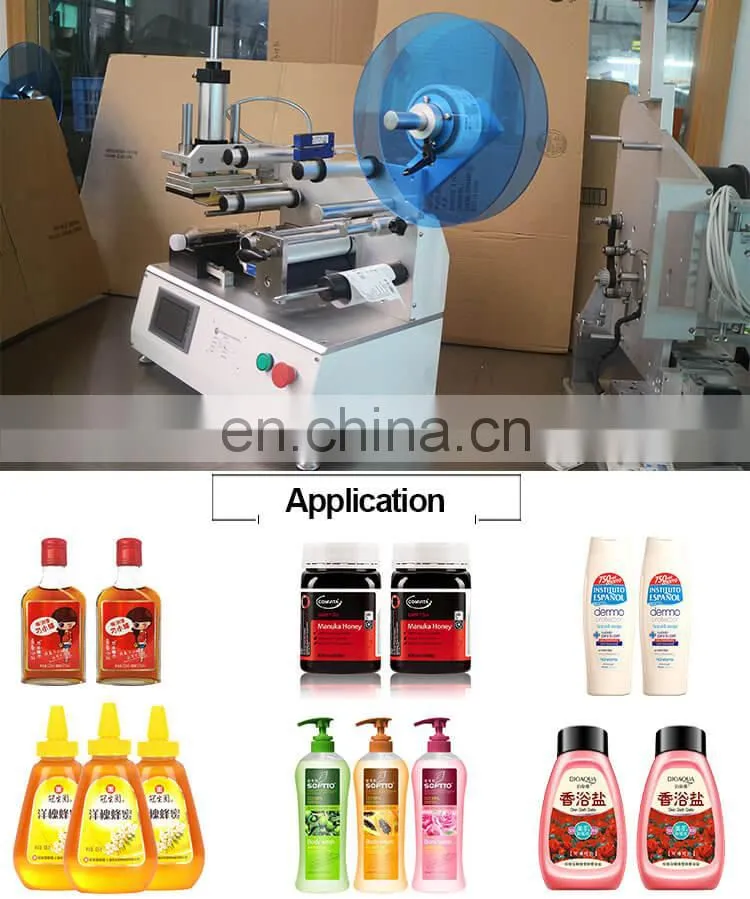 Semi Automatic Labeling Machine For Bottles Used , Manual Labeling Machine Square Bottle