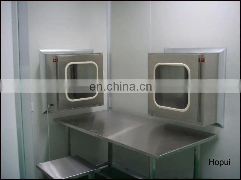 clean room air shower lab pass box ,laboratory transfer window for sale