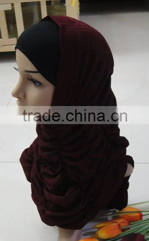 A227 Fashion new two pieces muslim hijab