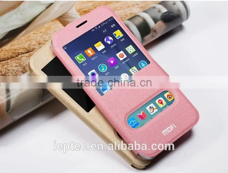 MOFi Open Window Flip Leather Cases for Samsung Galaxy A8,A8000,SM-A800F,with Slide to Answer the Phone Function