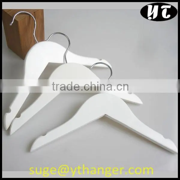 WKL158 white children hangers silver color hangers wood