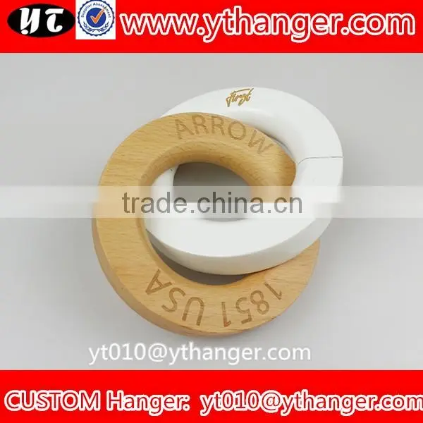 YY0536 custom logo wooden scarf ring trousers ring for jeans