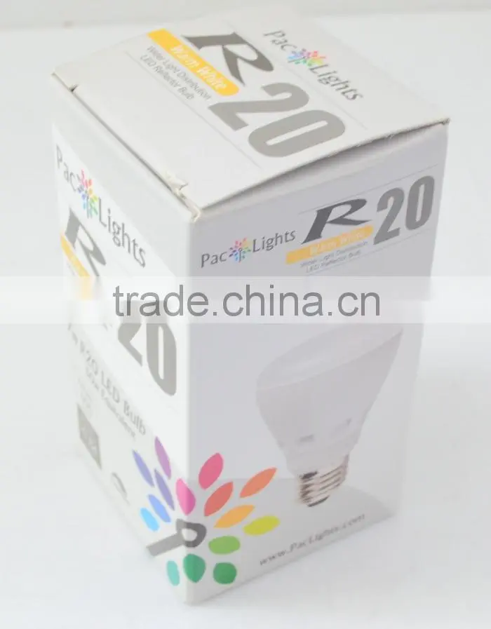 UL ETL Approved 120V Dimmable 7.5W 500lm LED R20
