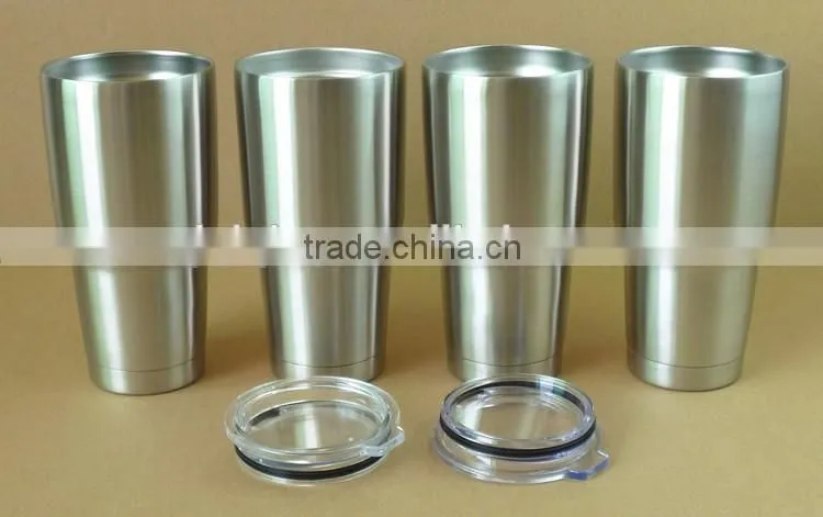 Pass fda test stainless steel Tumblers mug with plastic lid YF-08-2