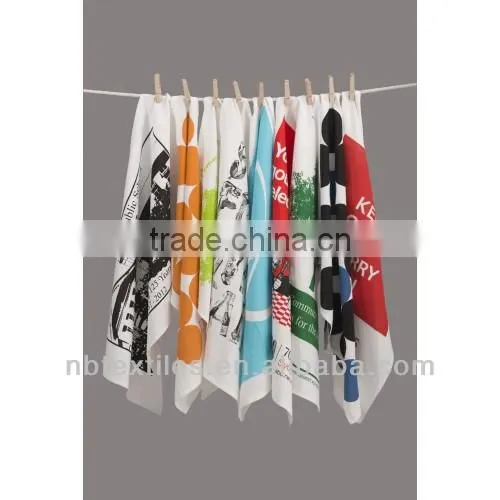 100%cotton printed tea towel