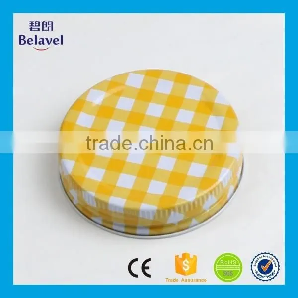 High quality regular size 70mm mason jar lid metal screw top lid