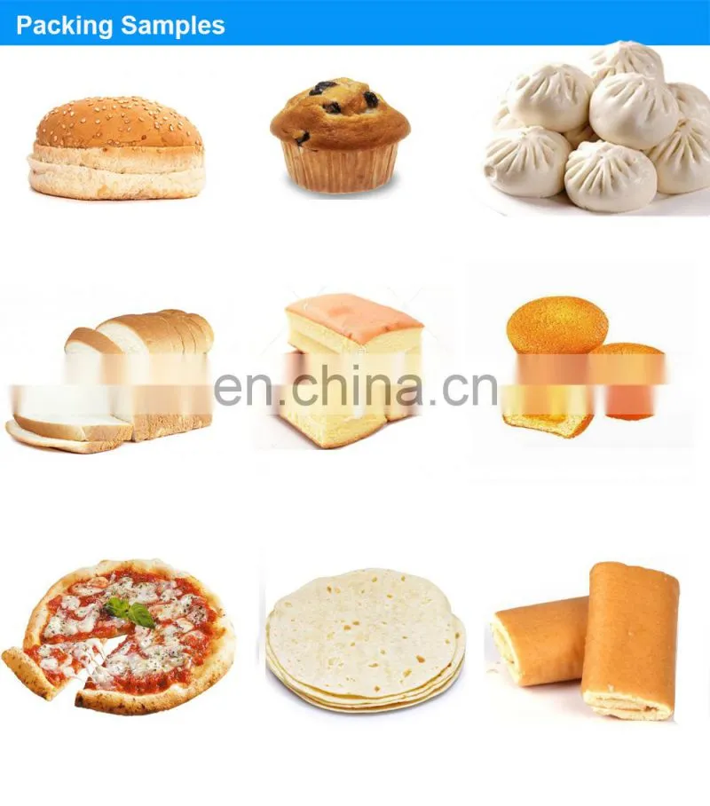 High Speed Flow Pack Bread Cake Bun Pillow Wrapping Packaging Machinery Croissant/Donut Horizontal Packing Machine