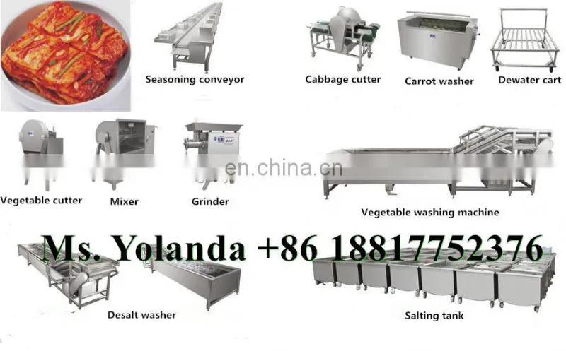 factory price korean kimchi production line
