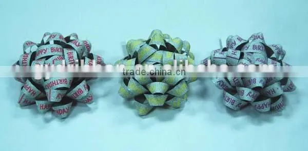 2015 New Design Colorful Ribbon Star Bow, Packing Ribbon Ggg and Spool bows for celebration christmas