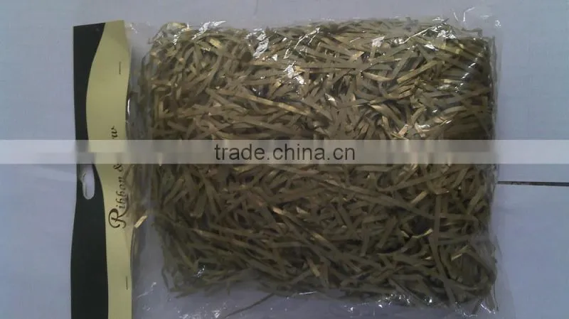 Basket Stuffering Crinkle Cut Zig Zag Paper Shredded, Raffia Paper Litter