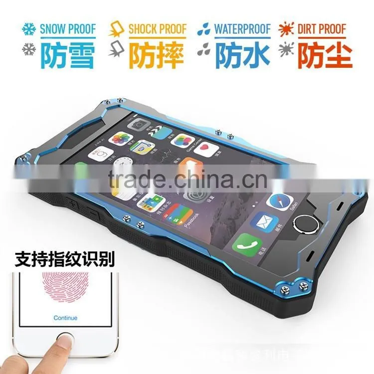 2014 new arrival hot selling R-JUST aluminum waterproof case for apple iphone 6