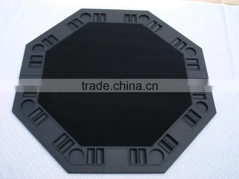 Black Plastic Moulded 2 Folding Poker Table Top