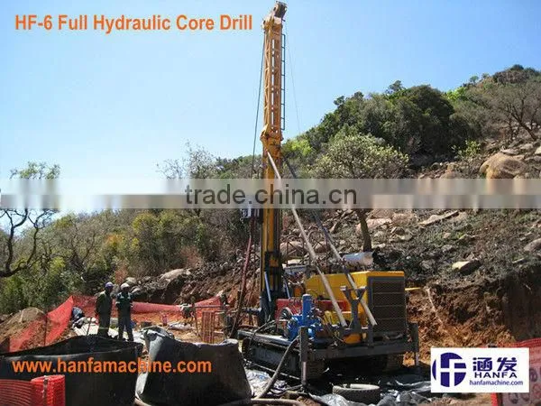 Ghana gold prospecting! HF-6 professional core drill equipment