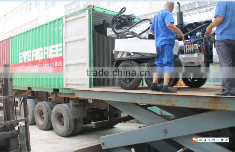 HF510T trailer type 260m water well drilling rig
