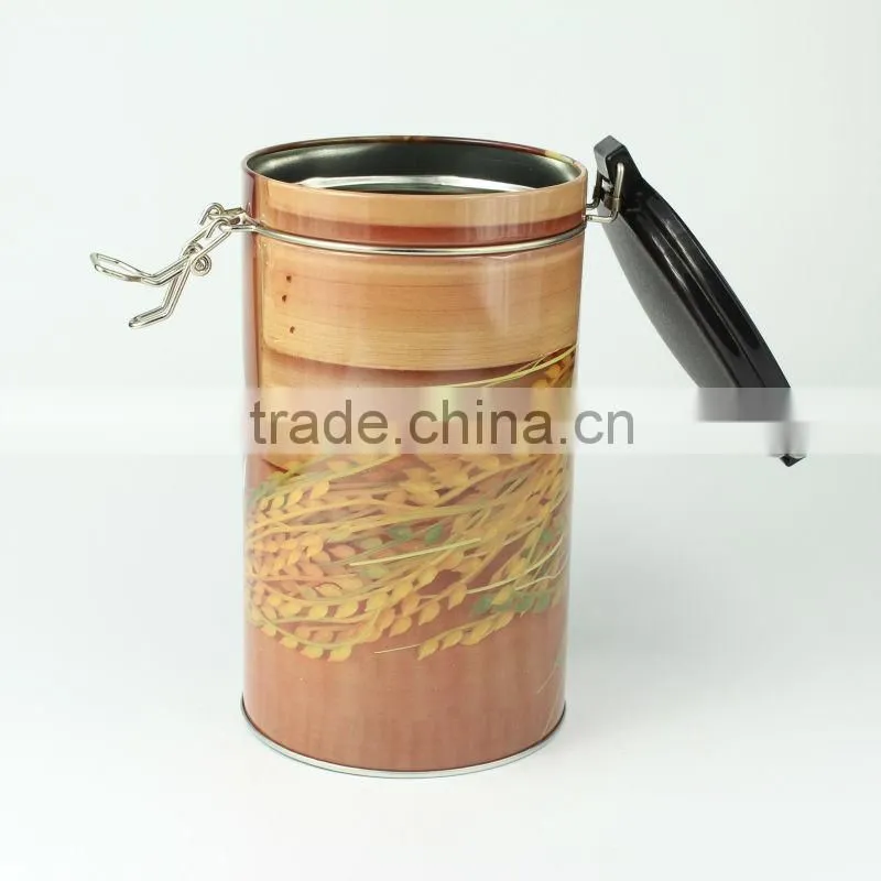 tin can with airtight lid