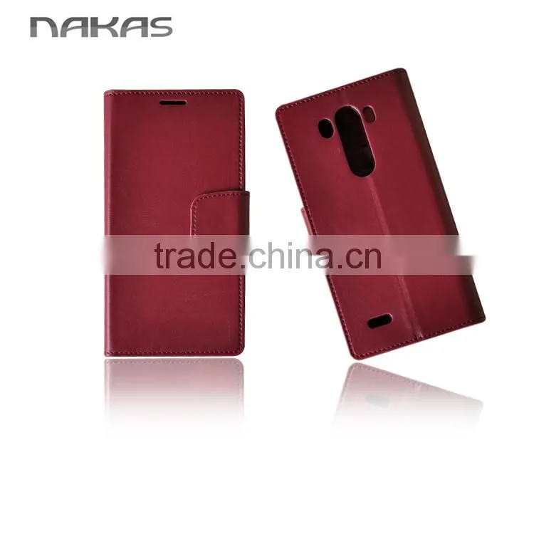 Wallet Cover G3 PU Leather Flip Case for LG D855