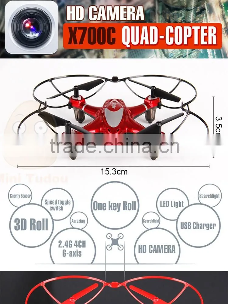 hd camera 2.4G 6-axis MJX X700C drone quadcopter