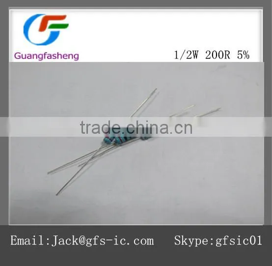 (hot sale)1/2W 200R 5%