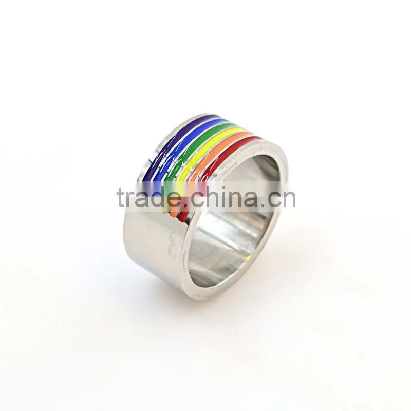 wholesale fashion jewelry custom championship rings colorful stainless steel Rings