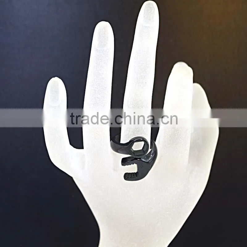 stainless steel tool shape fashion jewelry men's ring