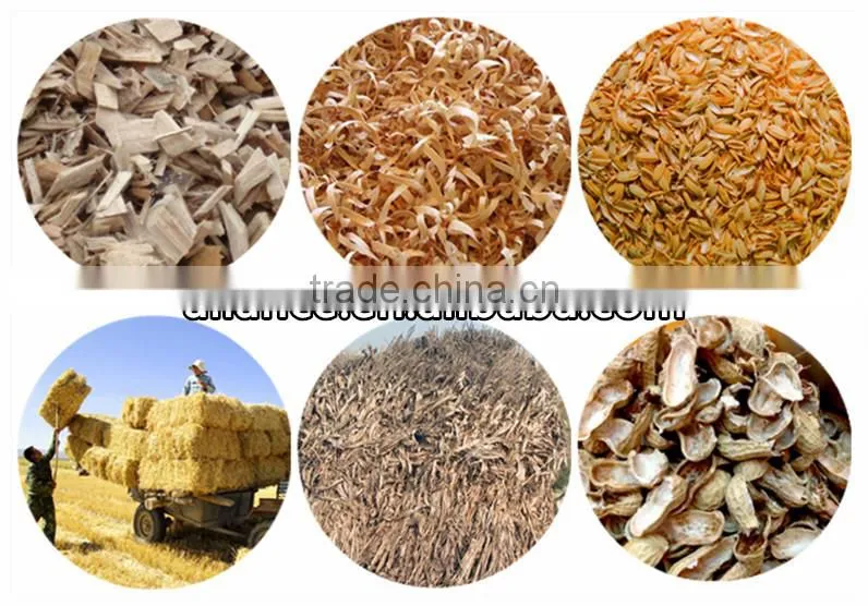 Large capacity 1-5t/h imported bearing stainless steel rice husk grinding machine for biomass pellet mill
