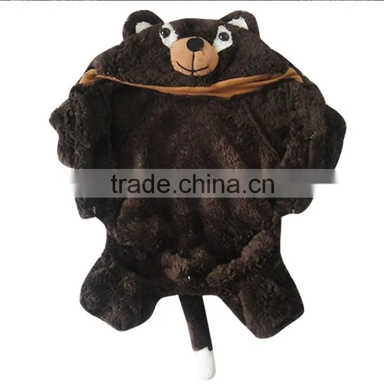 Fashion solid coffee bear pet dog clothes