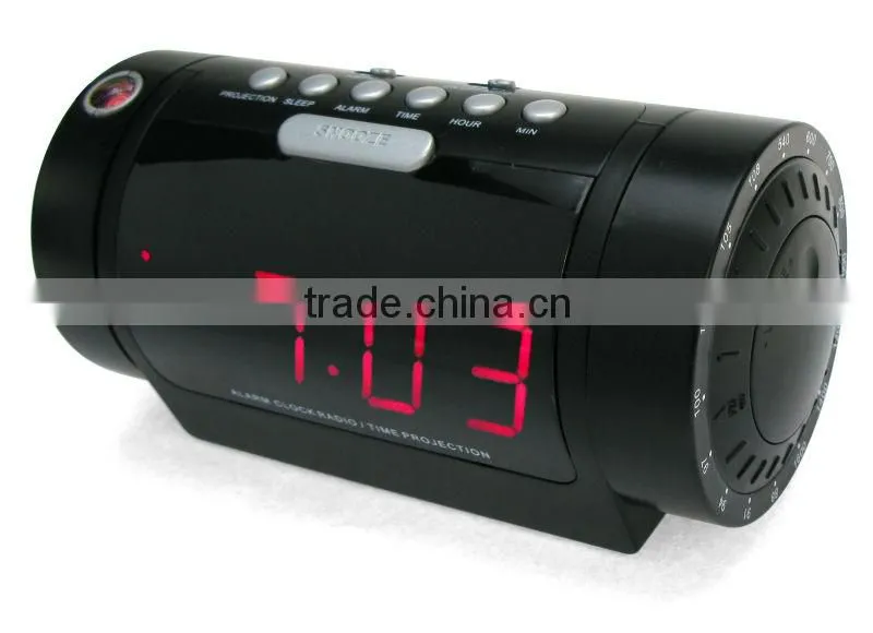 long shape desktop Projector Clock Radio