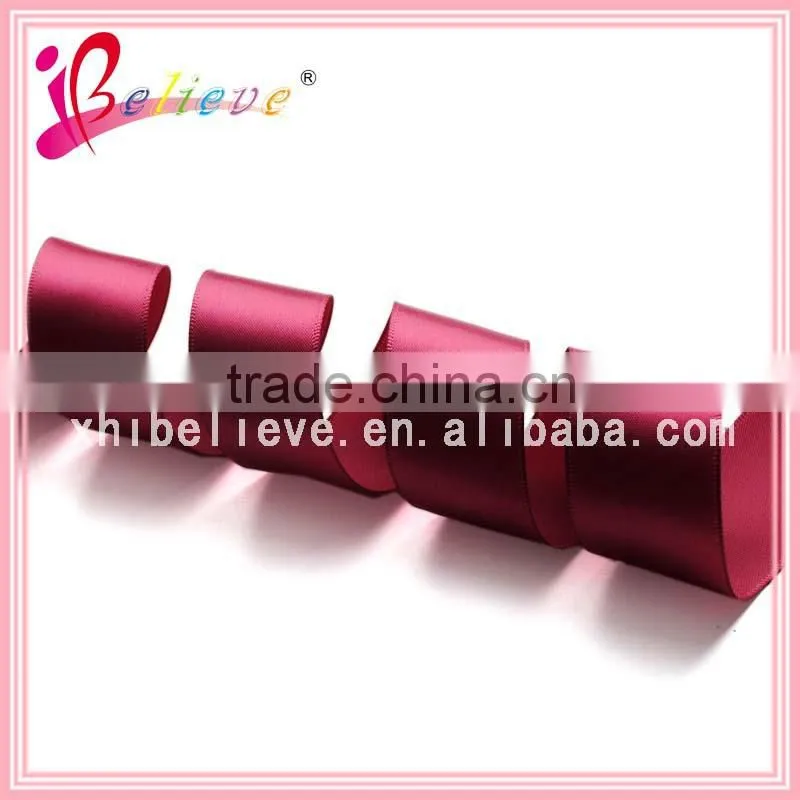 MOQ 100 yards high quality satin ribbon roll hair ornament ribbon wholesale