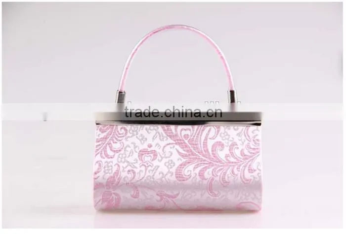 Colourful silk cloth mini bag classical bride hand bag evening bag