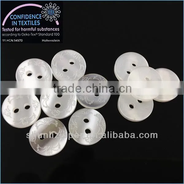 2 hole hot sale resin laser high quality shirt buttons