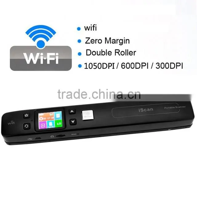 Max 1050dpi iscan Wifi Portable Scanner, document book scanner, A4 paper Wifi Scanner