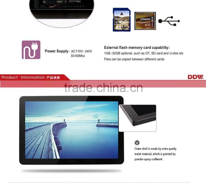 Shenzhen Factory Price Android Network Digital Signage Player 36 Inch DDW-AD3601WN
