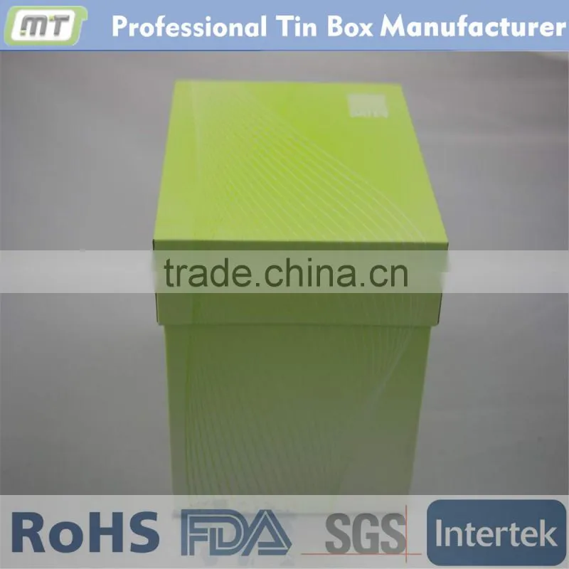 customized designed square tea tin canisters