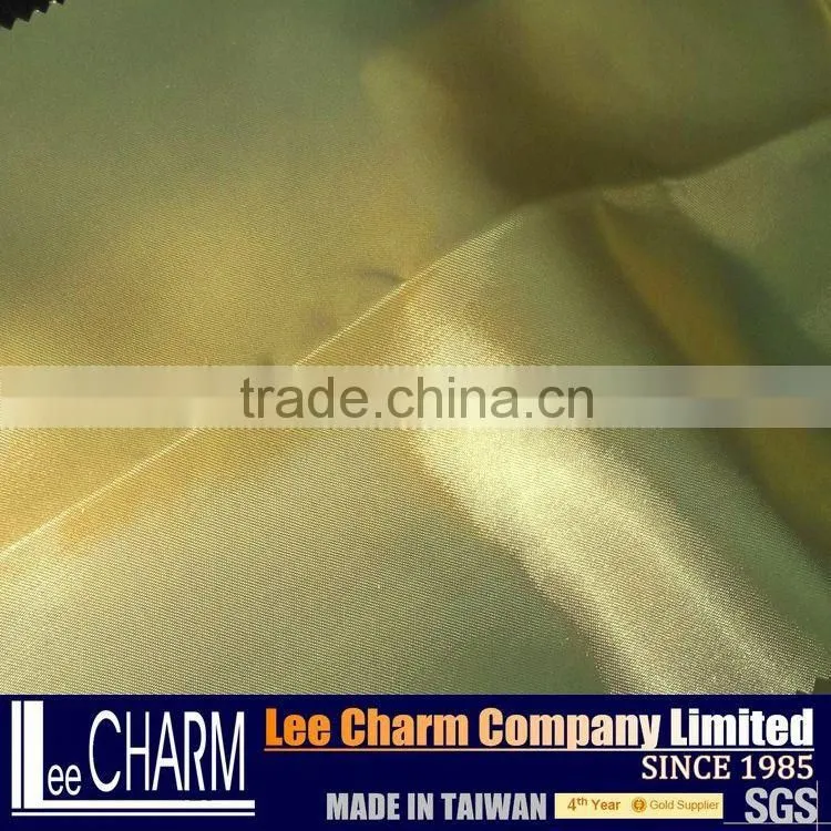 Luxury Silver Gold Satin Fabric Piece Dyed Material