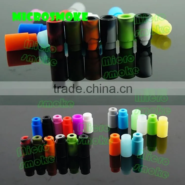 Microsmoke silicone mouthpiece wholesale electronic cigarette drip tip in silicone, e cig drip tips silicone drip tip