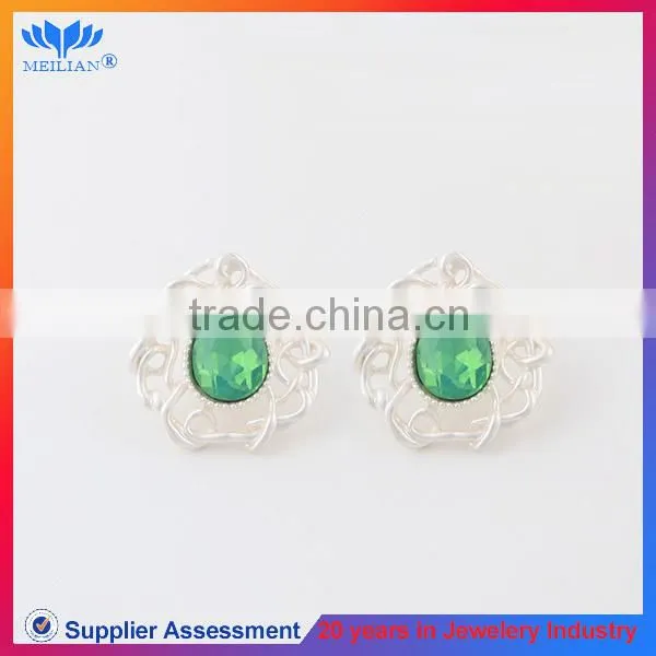 High quality waterdrop shaped caystal stud earrings for women earring stud